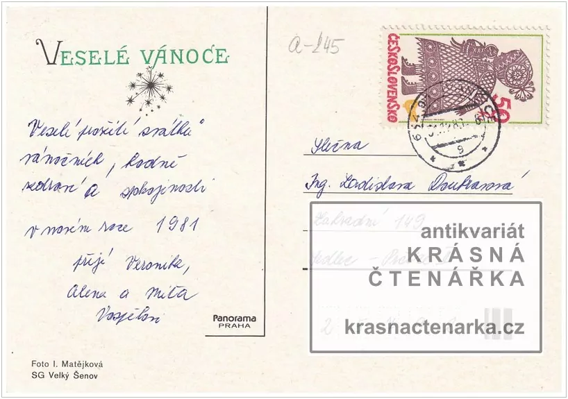 Přání VÁNOČNÍ či NOVOROČNÍ