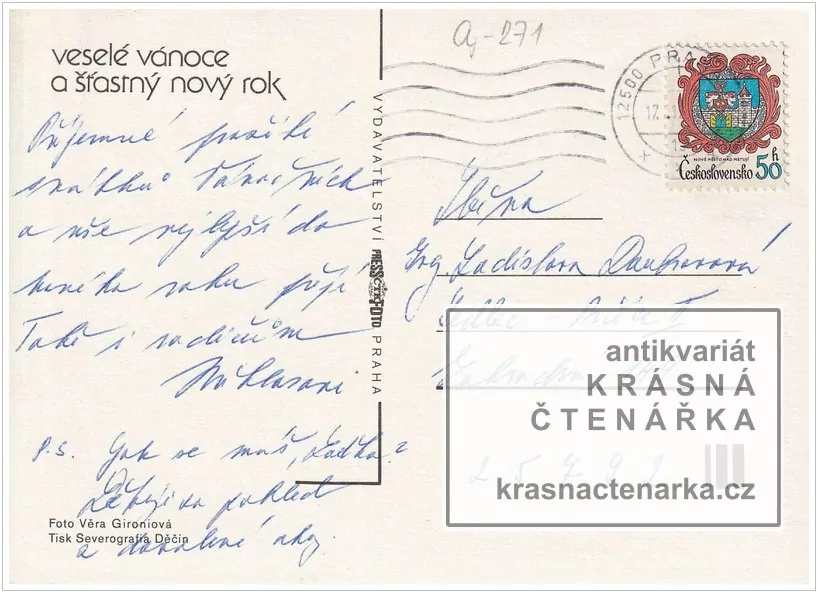 Přání VÁNOČNÍ či NOVOROČNÍ