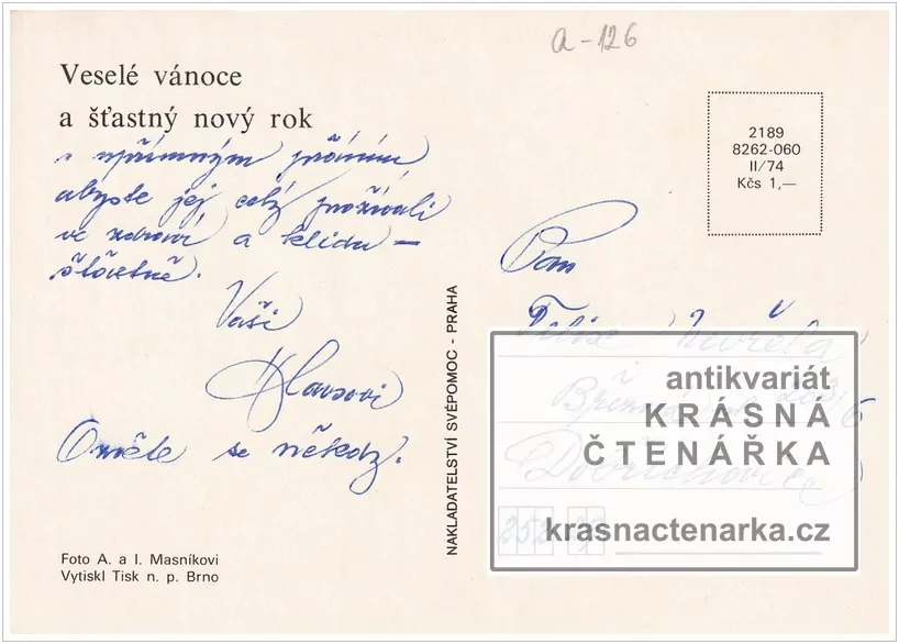 Přání VÁNOČNÍ či NOVOROČNÍ