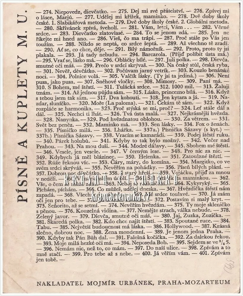 Píseň ZPÍVÁM A TO MNĚ STAČÍ