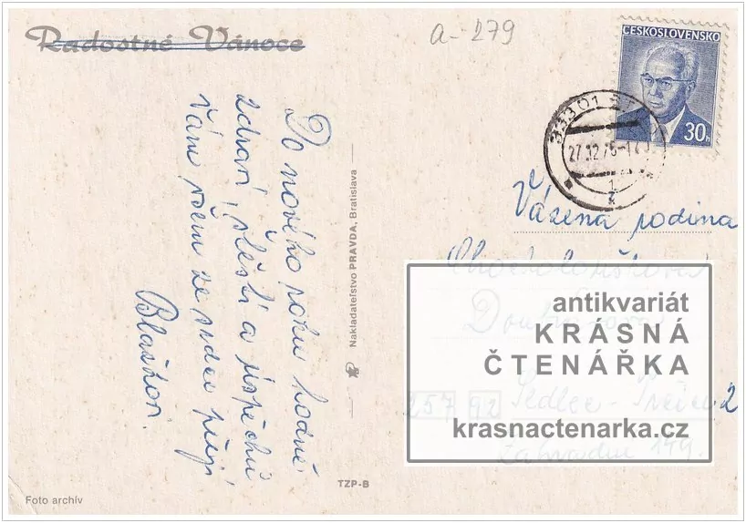 Přání VÁNOČNÍ či NOVOROČNÍ