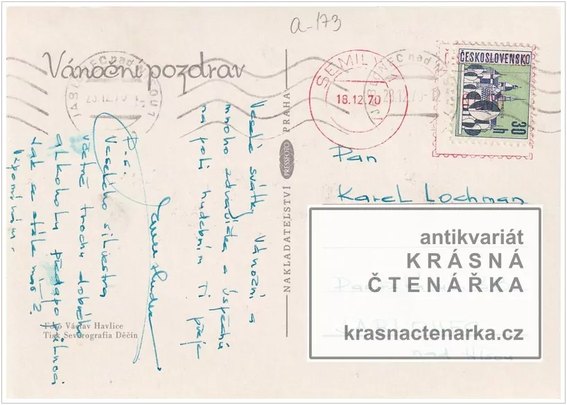 Přání VÁNOČNÍ či NOVOROČNÍ