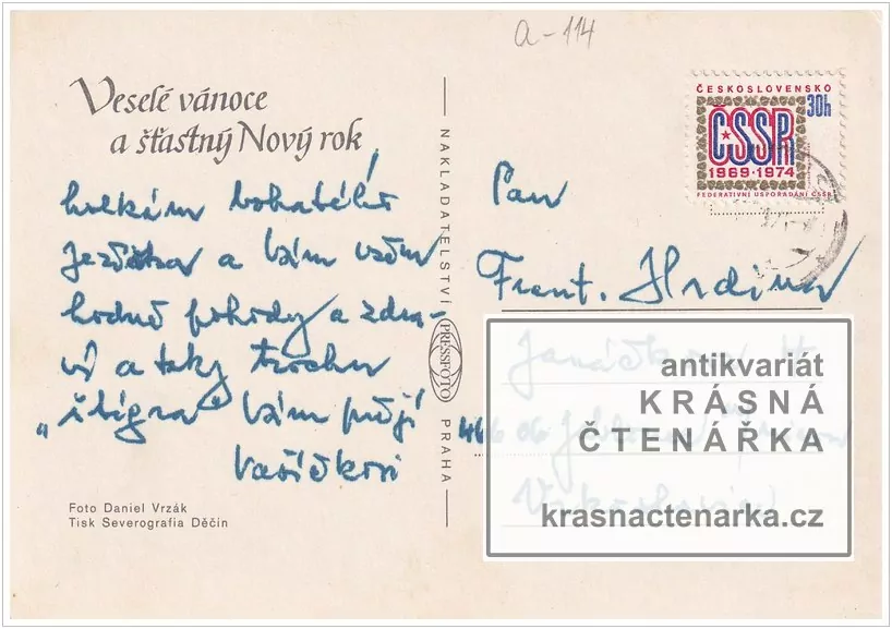 Přání VÁNOČNÍ či NOVOROČNÍ