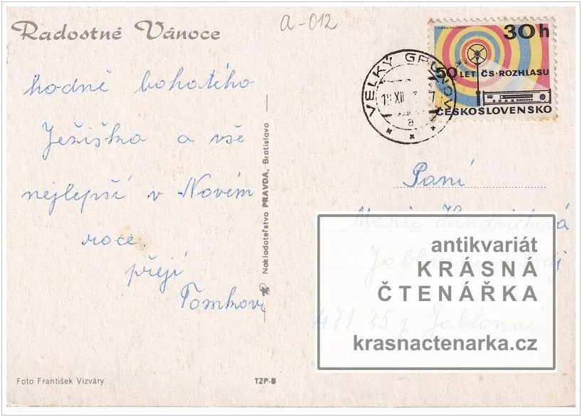 Přání VÁNOČNÍ či NOVOROČNÍ