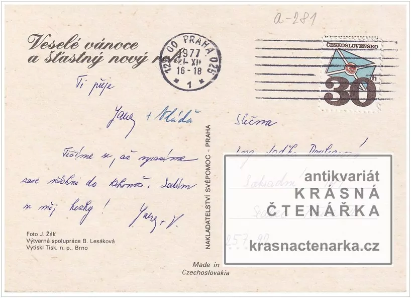 Přání VÁNOČNÍ či NOVOROČNÍ