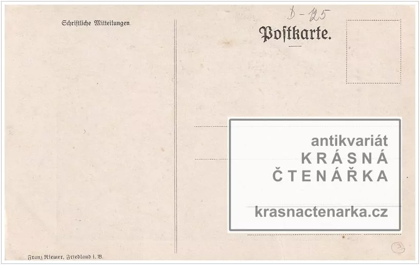Charakter-Darsteller WALTER (pohlednice je z Frýdlantu)