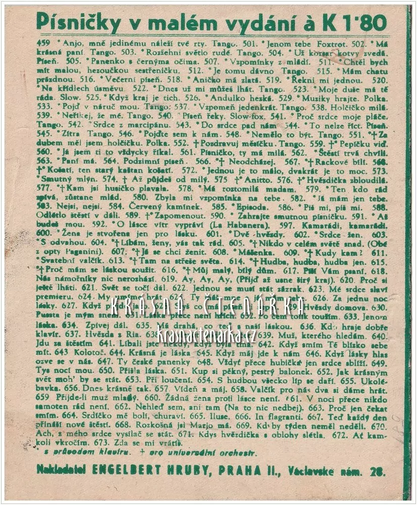 Píseň ZANECH MI ZDE SRDCE SVÉ ...