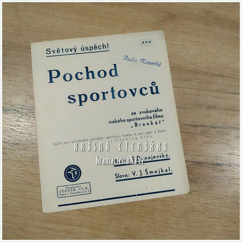 Píseň POCHOD SPORTOVCŮ