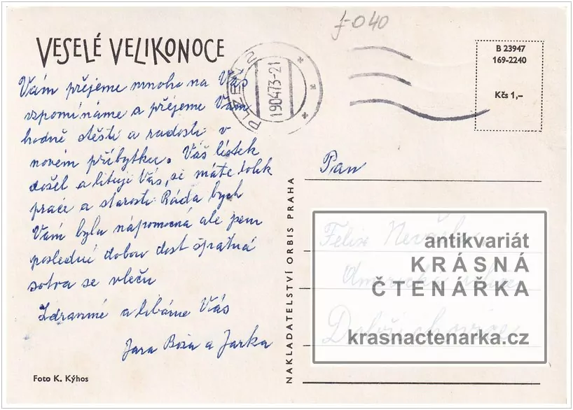 Přání VELIKONOČNÍ