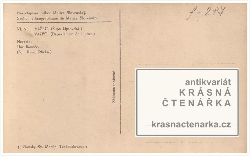 ŽENY V KROJÍCH (Nevesta, Liptovská župa)