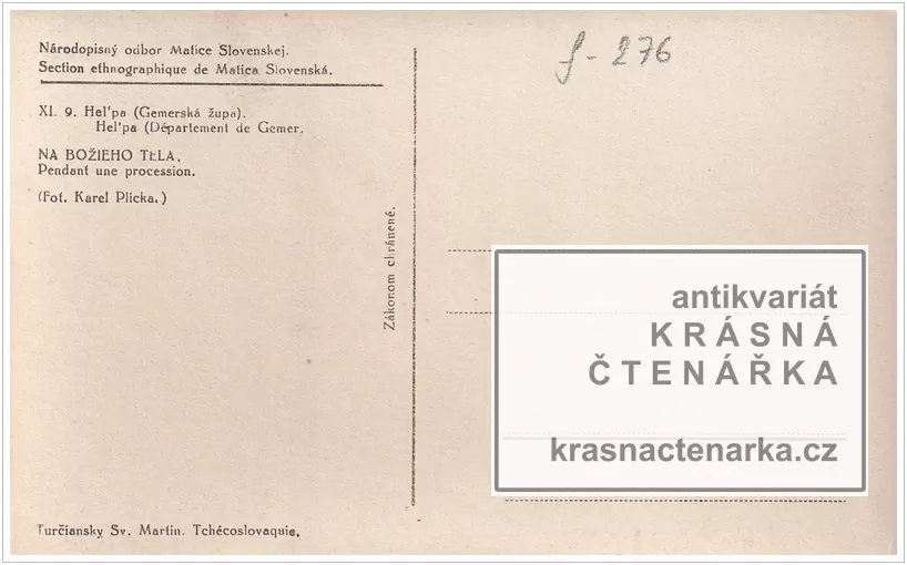 KROJE (Na Božieho tela, Gemerská župa)