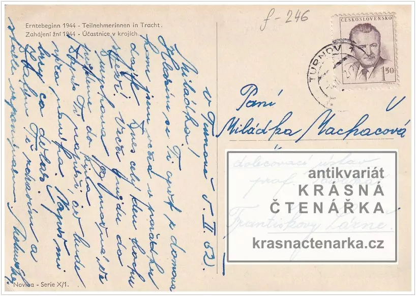 Zahájení žní 1944 - Účastnice v krojích