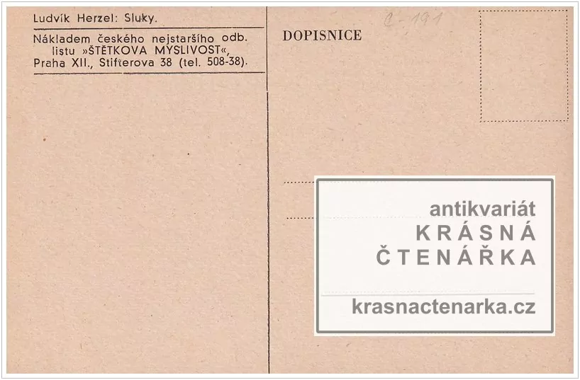 Myslivecký motiv: LESNÍ ZVĚŘ - SLUKY