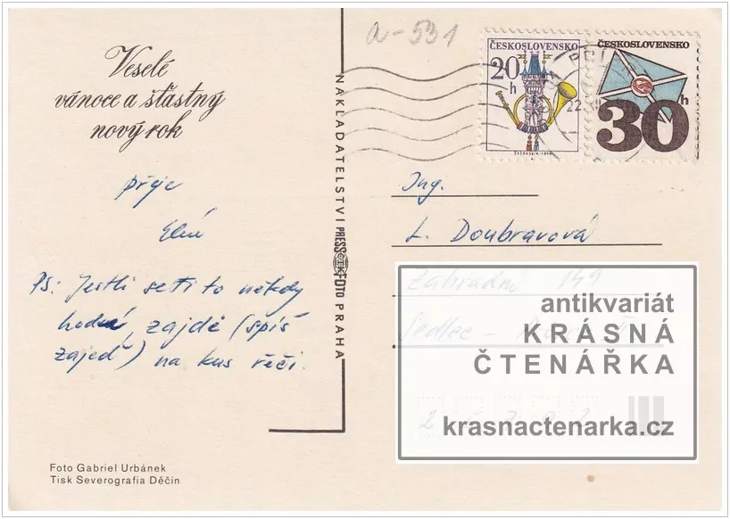 Přání VÁNOČNÍ či NOVOROČNÍ