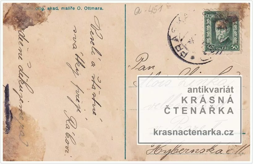 Přání VÁNOČNÍ či NOVOROČNÍ (il. Otmar Otto)