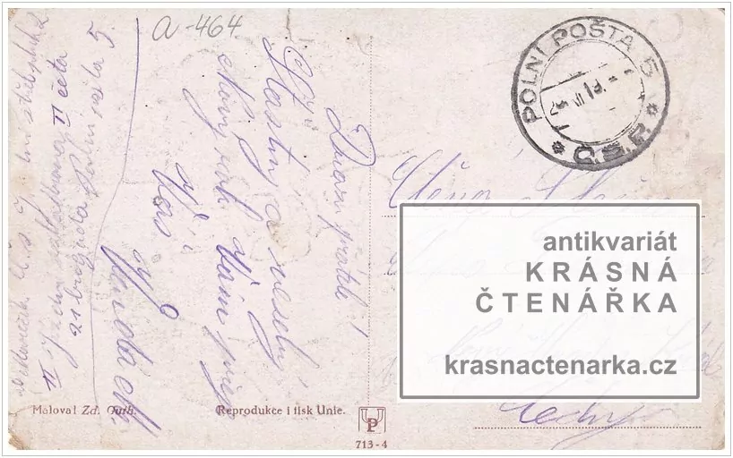 Přání VÁNOČNÍ či NOVOROČNÍ (il. Guth Zdeněk)