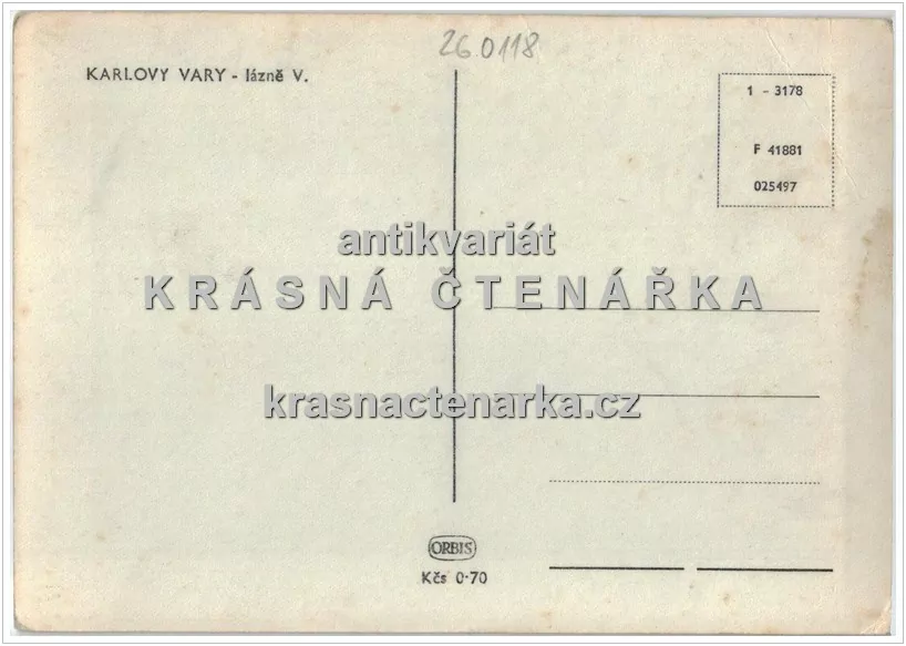 KARLOVY VARY (Alžbětiny lázně, tj. Lázně V)