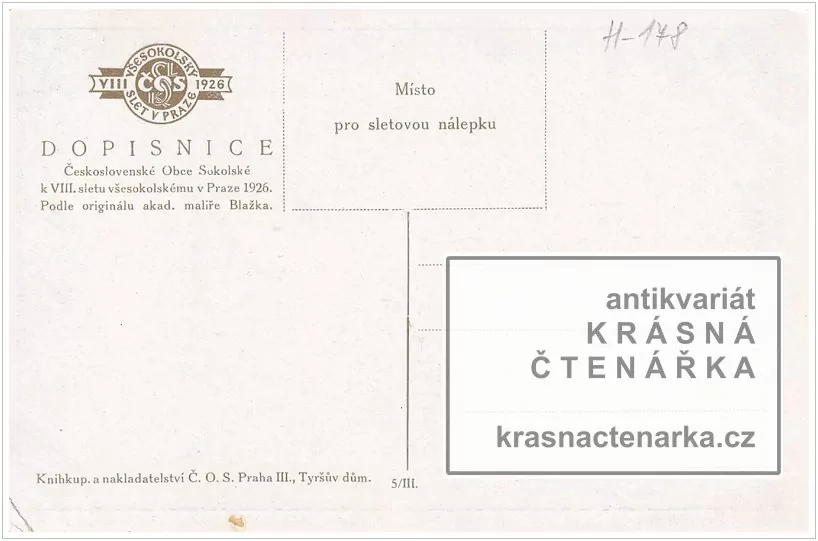VIII. SLET VŠESOKOLSKÝ V PRAZE 1926 (il. Blažek J.)