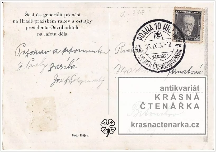 POHŘEB T. G. MASARYKA