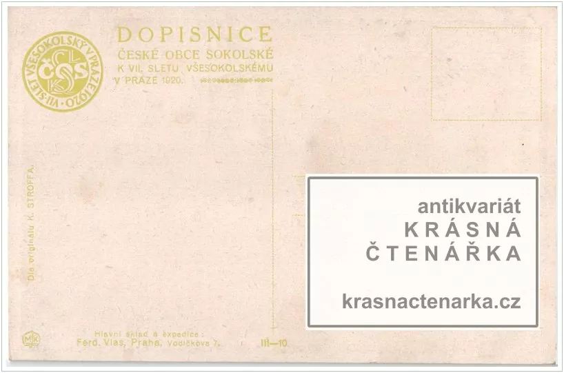 VII. SLET VŠESOKOLSKÝ V PRAZE 1920 (il. Stroff Karel)