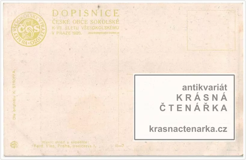 VII. SLET VŠESOKOLSKÝ V PRAZE 1920 (il. Stroff Karel)