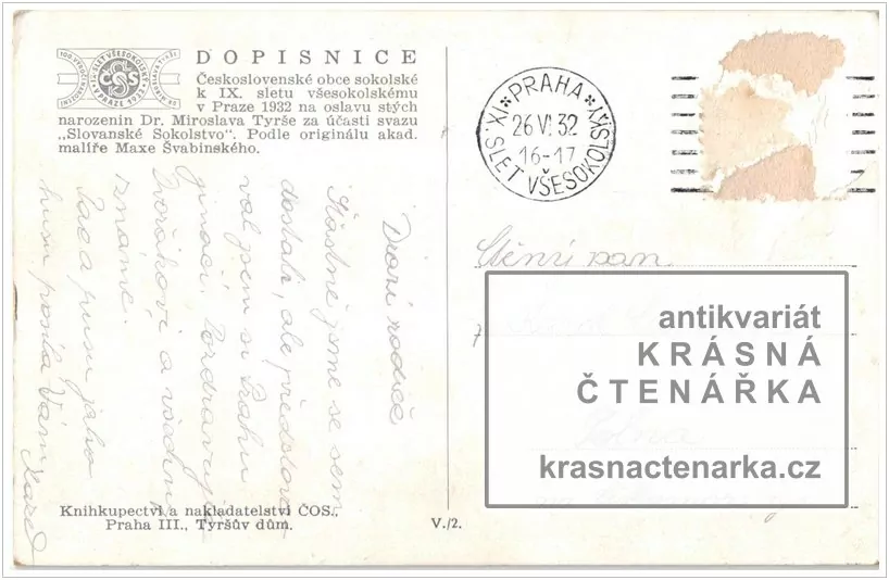 IX. SLET VŠESOKOLSKÝ V PRAZE 1932 (il. Vacátko Ludvík)