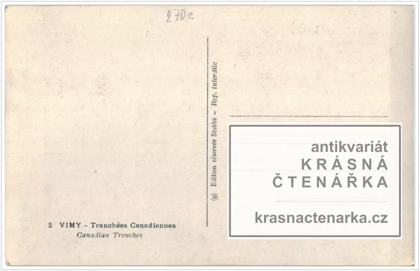 VOJENSKÁ (Opevnění u Vimy ve Francii)