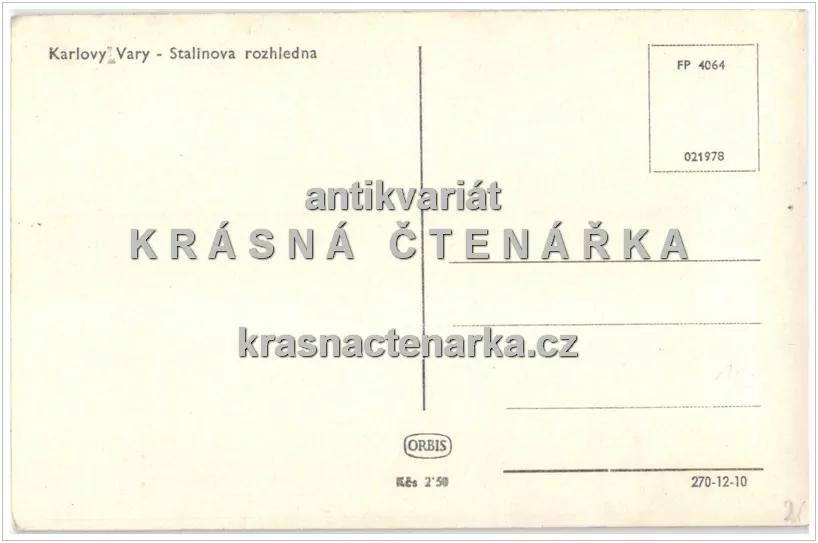 KARLOVY VARY (Stalinova rozhledna)