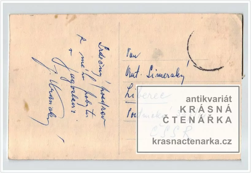 RUČNĚ MALOVANÁ pohlednice