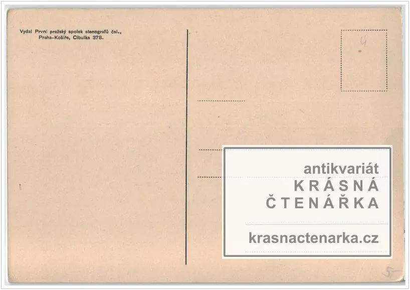 STENOGRAFICKÁ pohlednice 