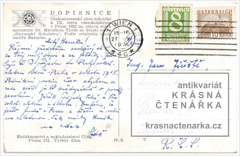 IX. SLET VŠESOKOLSKÝ V PRAZE 1932 (il. Baruch Josef)