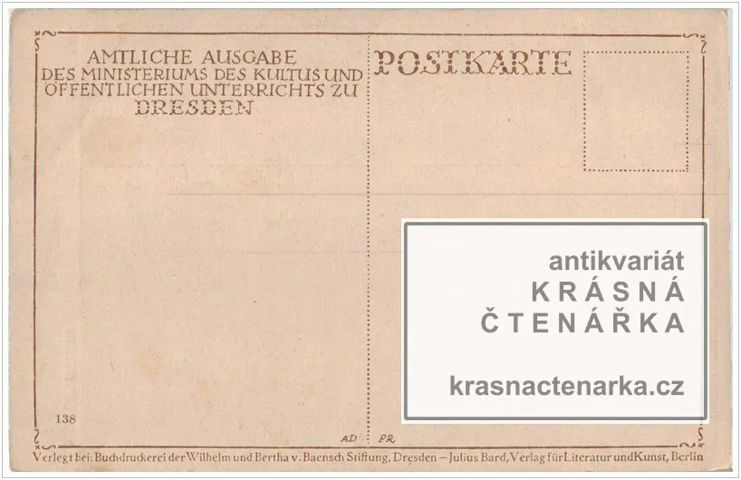 UMĚLECKÁ POHLEDNICE (il. Böcklin Arnold)