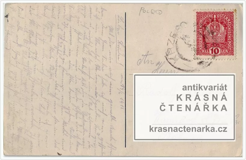 RUČNĚ MALOVANÁ pohlednice