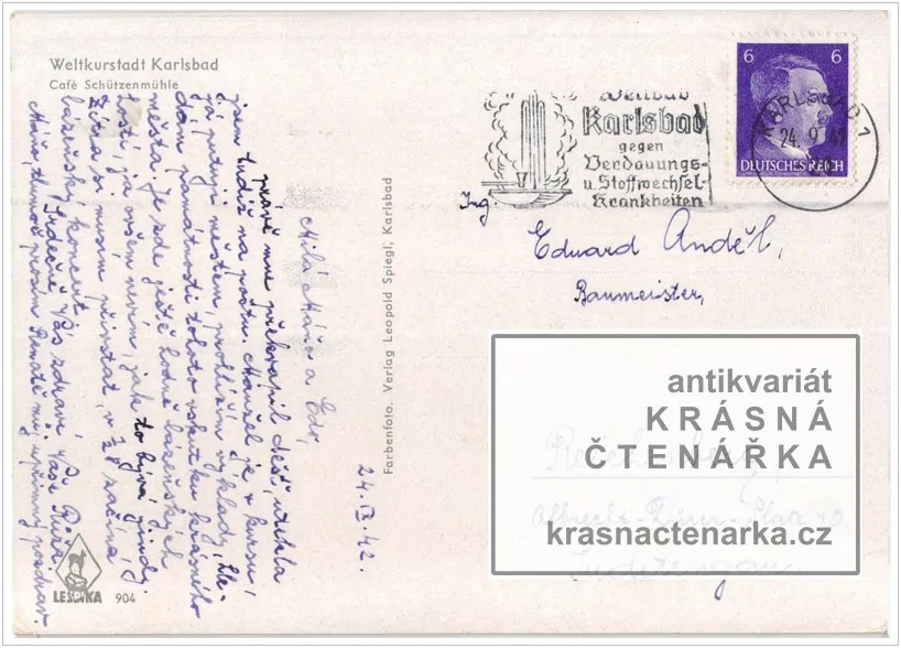 KARLOVY VARY - BŘEZOVÁ (kavárna Starý Mlýn)