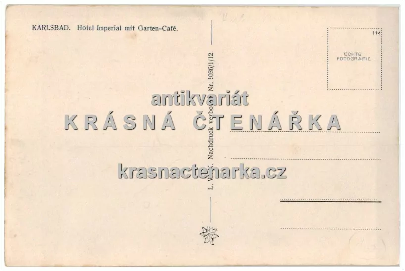 KARLOVY VARY (hotel Imperial s Garten-Café)