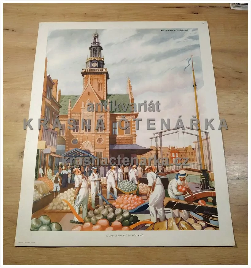 Macmillan's History Pictures: A CHEESE-MARKET IN HOLLAND