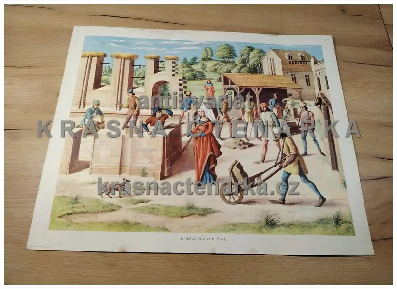 Macmillan's History Pictures: BUILDING FOR A LADY, 15th C.