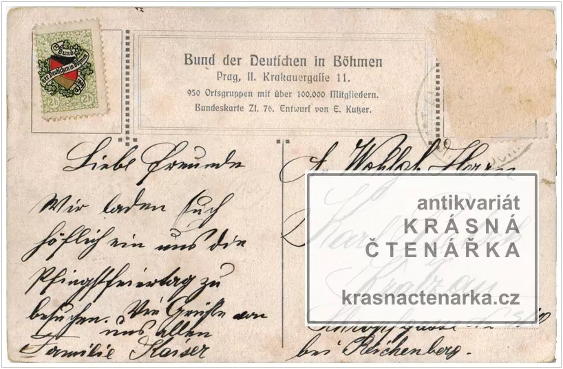 SPOLEK NĚMCŮ V ČECHÁCH, Bund der Deutschen in Böhmen (Kutzer Ernst)