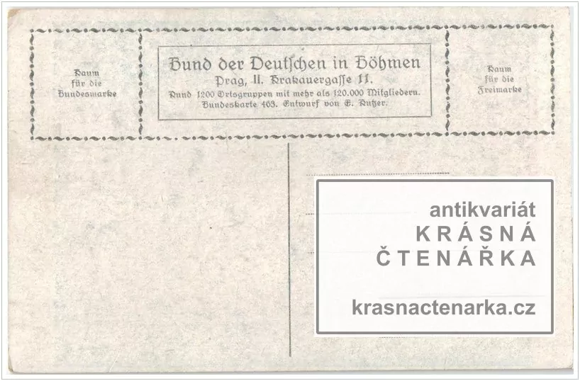 SPOLEK NĚMCŮ V ČECHÁCH, Bund der Deutschen in Böhmen (Kutzer Ernst)