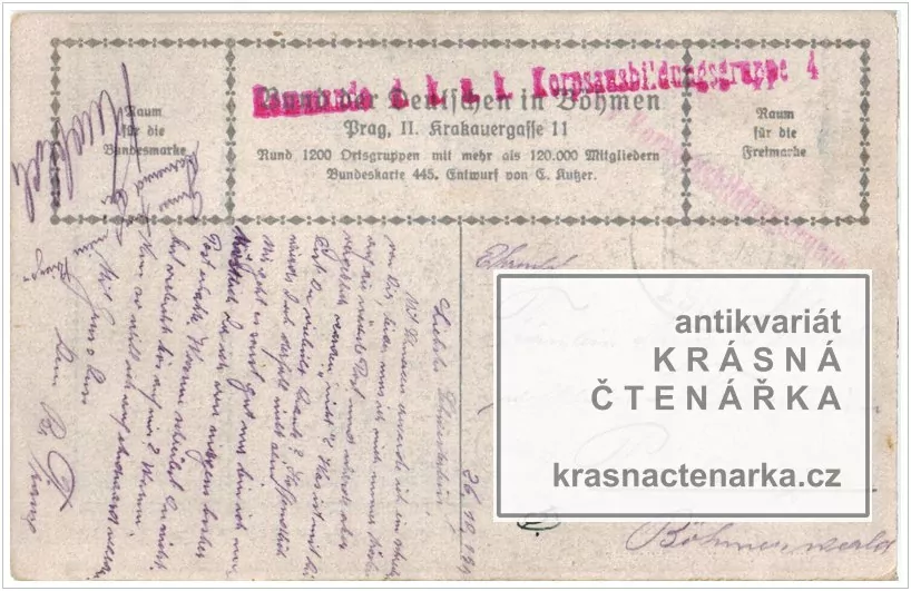 SPOLEK NĚMCŮ V ČECHÁCH, Bund der Deutschen in Böhmen (Kutzer Ernst)