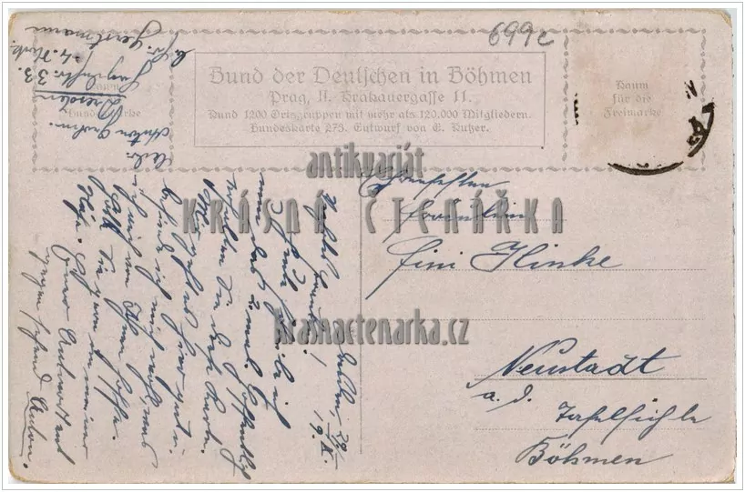 SPOLEK NĚMCŮ V ČECHÁCH, Bund der Deutschen in Böhmen (Kutzer Ernst)