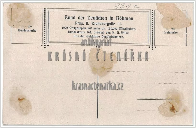 SPOLEK NĚMCŮ V ČECHÁCH, Bund der Deutschen in Böhmen (Wilke Karl Alexander)