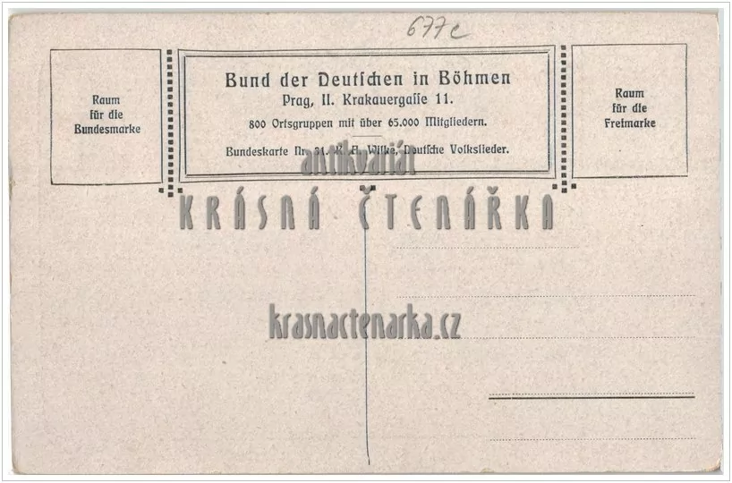 SPOLEK NĚMCŮ V ČECHÁCH, Bund der Deutschen in Böhmen (Wilke Karl Alexander)