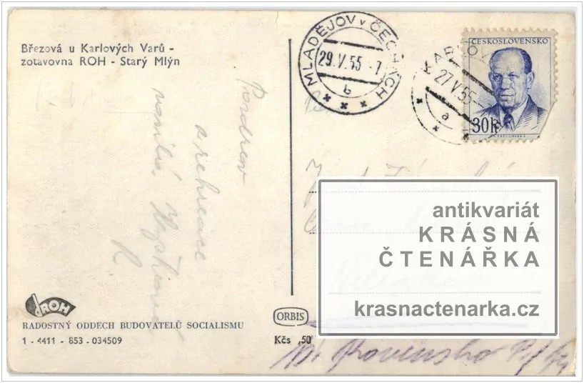 KARLOVY VARY - BŘEZOVÁ (zotavovna Starý Mlýn)