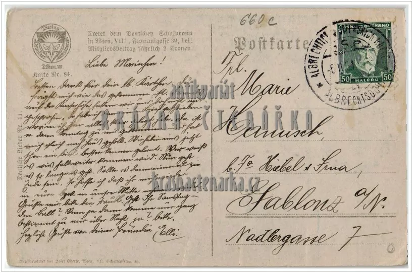 PÍSEŇ německá (Nakladatelství JOSEF EBERLE, Vídeň)