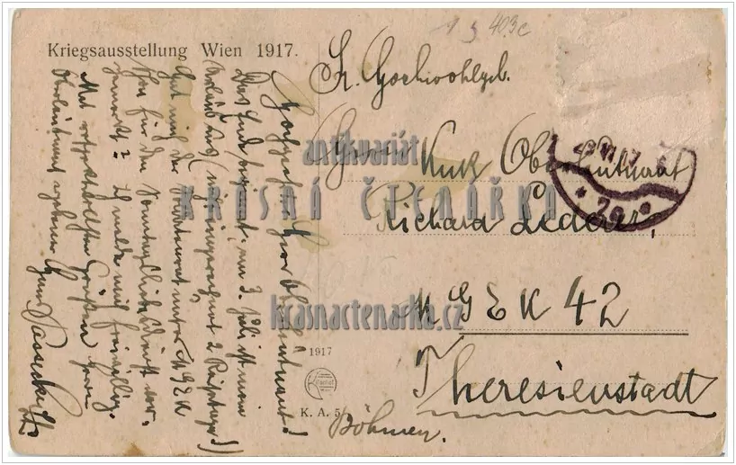 VOJENSKÁ, Kriegausstellung Wien 1917