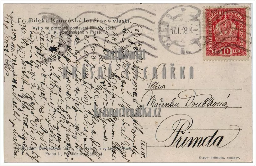 KOMENSKÝ SE LOUČÍ S VLASTÍ (il. Bílek František)