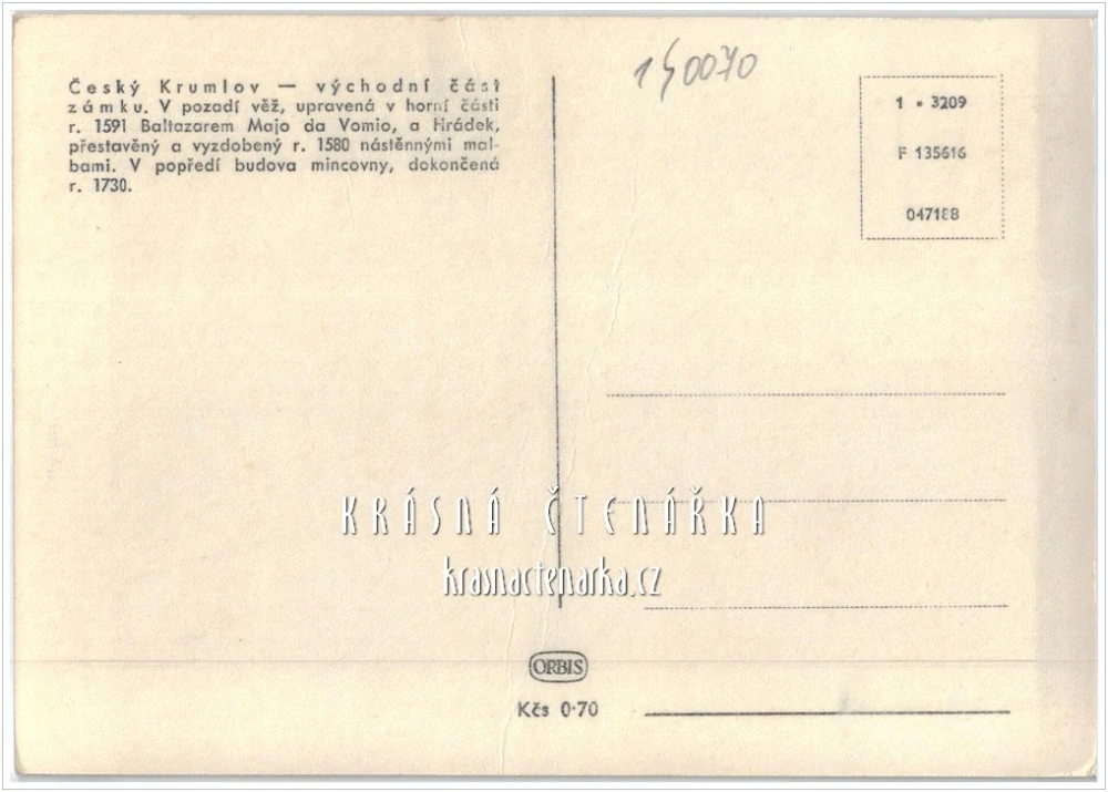 ČESKÝ KRUMLOV, Pohled na zámek