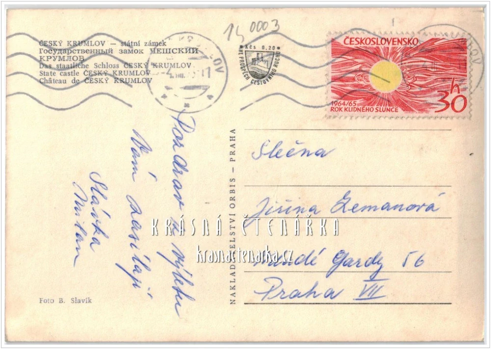 ČESKÝ KRUMLOV, Pohled na zámek