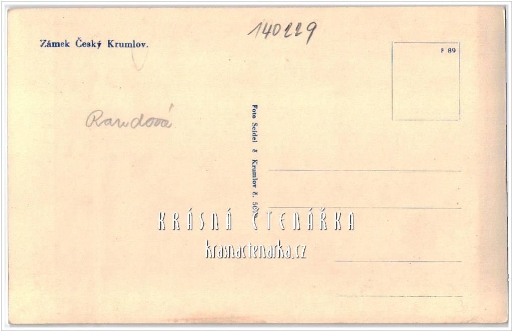 ČESKÝ KRUMLOV, Pohled na zámek